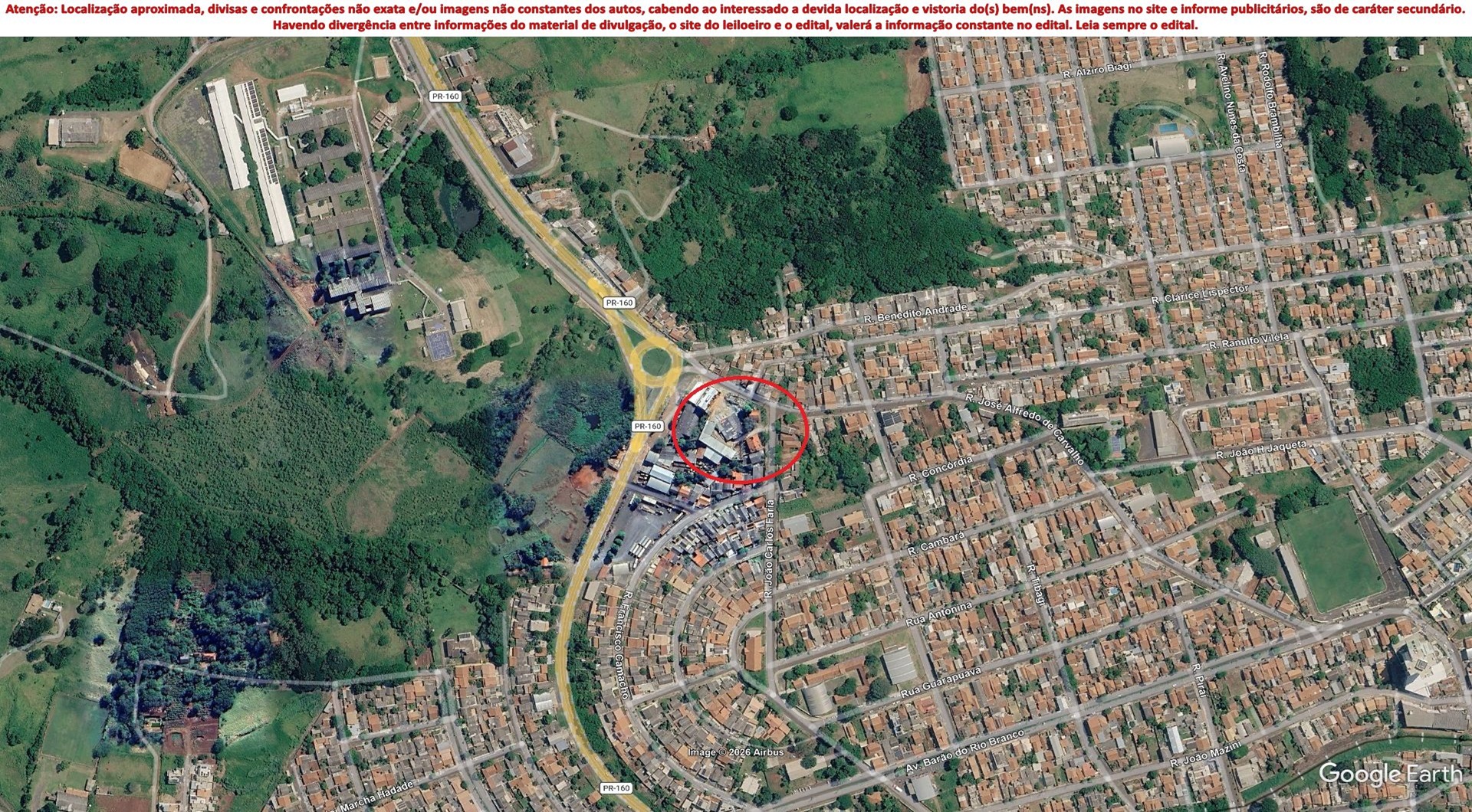 Lote 2.1 - imóvel c/ 1.020,50m² na villa independência em cornélio procópio/pr