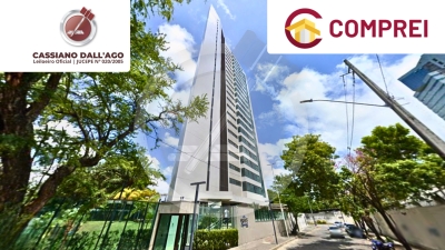 Apartamento, nº 1901, com uma área privada de 268,75m², 04 vagas de garagem, situado na Rua Cacilda