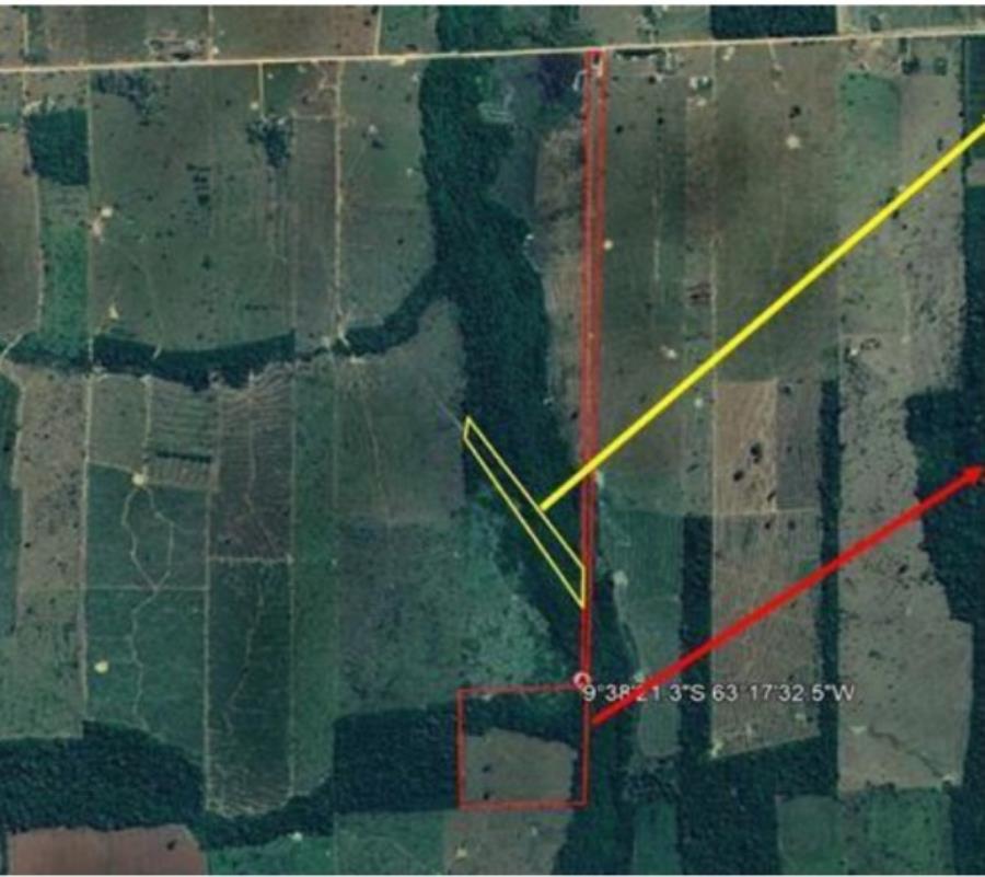 1 Terreno | Área de 17,0450 ha | Lote 83A | Gleba 42 | Alto Paraíso/RO