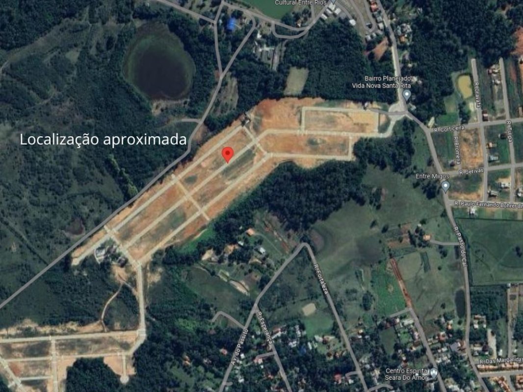 Terreno - 250 m² - Loc.: Quadra B, Lote 28 - Califórnia - Nova Santa Rita/RS
