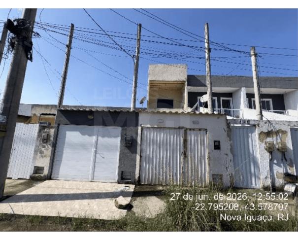 Nova iguaçu/rj — casa com 35,641m², 1 quarto, 1 vaga na garagem (f8444421936836) casas em leilão | mgl leilões