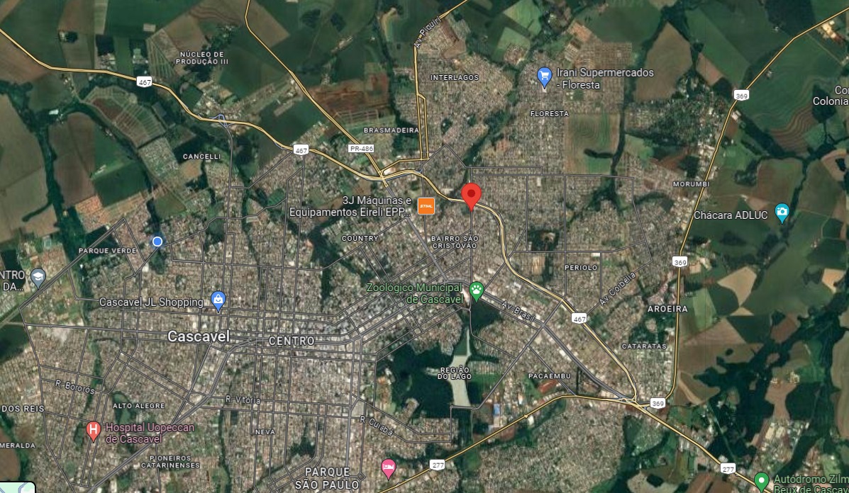 TERRENO COMERCIAL COM 31.400 M2 BAIRRO SÃO CRISTOVÃO FINAL DA RUA JACAREZINHO - CASCAVEL /PR