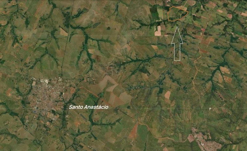 Leilão judicial: lote de terras rural (75,46 ha) em santo anastácio/sp