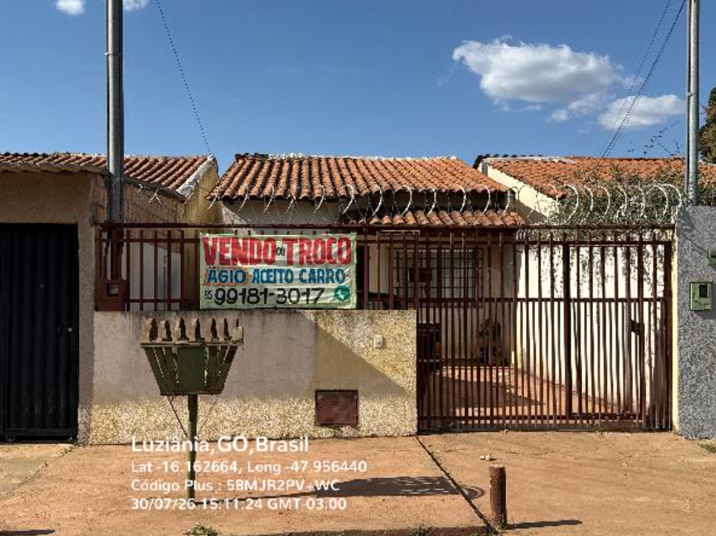 Casa - 54,61m² de área privativa, 360m² de área do terreno, com vaga de garagem - luziania/go