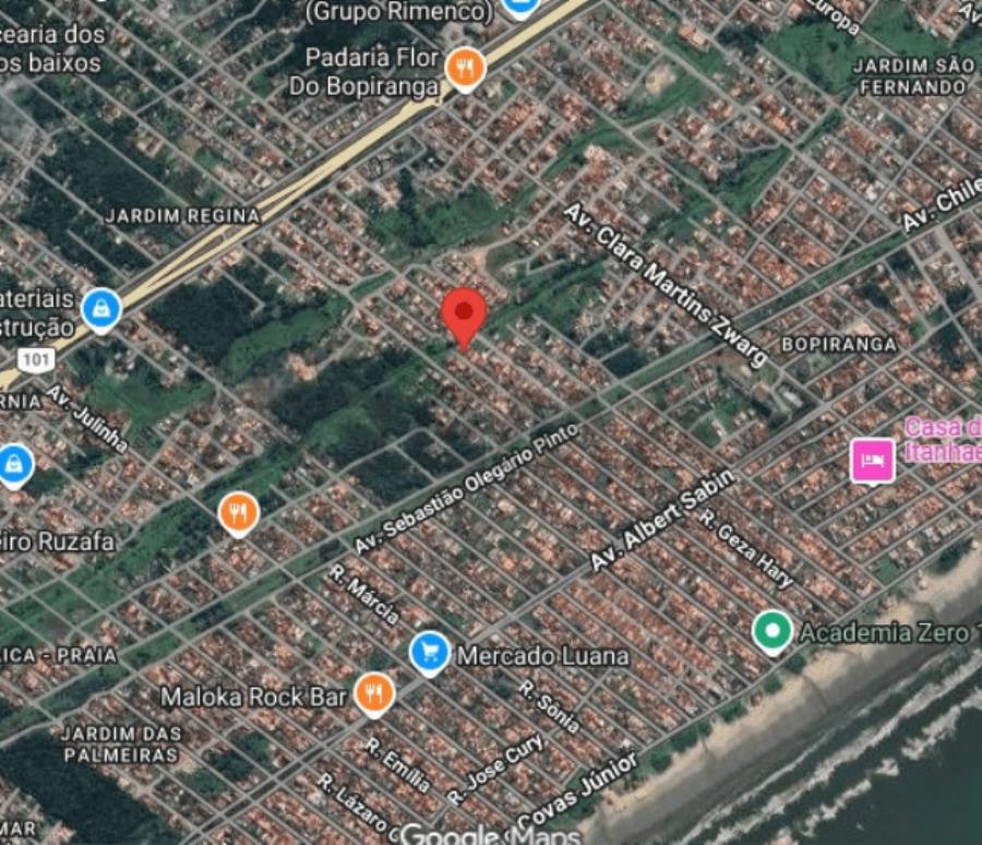 Rua antônio procópio 1090 - o lote de terreno nº 21 da quadra 07 do balneário paranapuan, município de itanhaém/sp