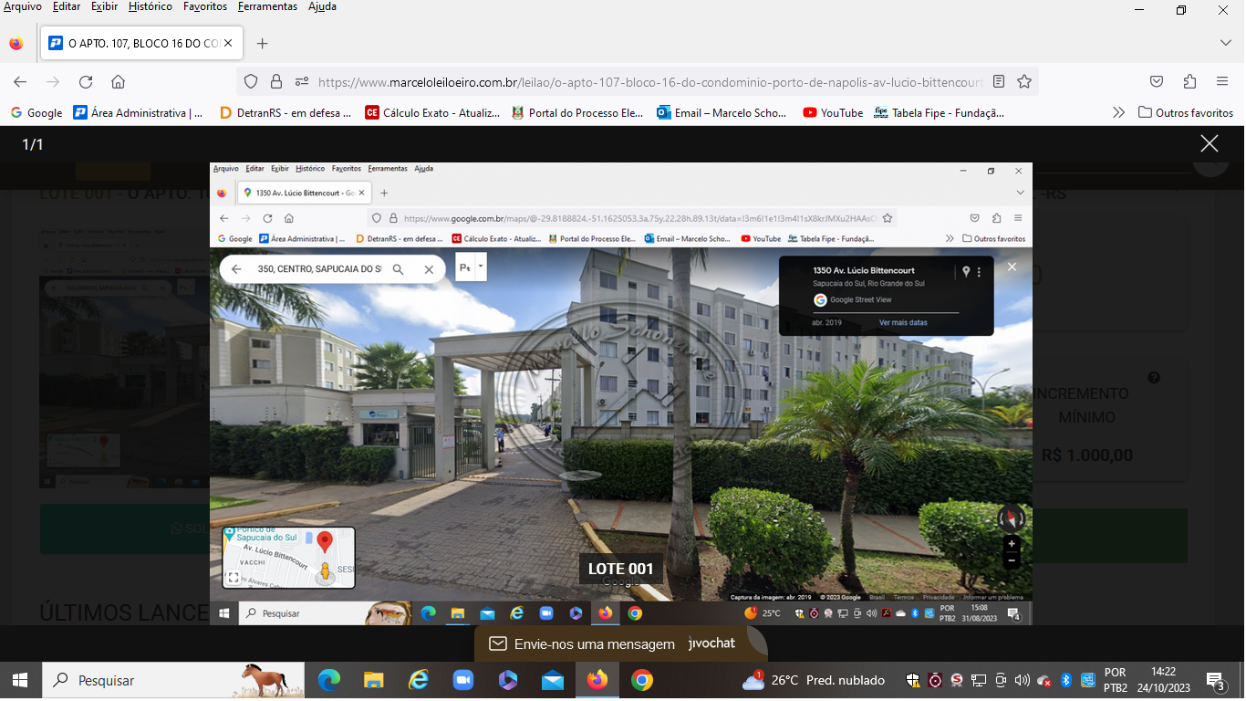 O apartamento nº 204 bloco 09 (porto de napolis), av. lucio bittencourt, 1350, centro, sapucaia do sul- rs