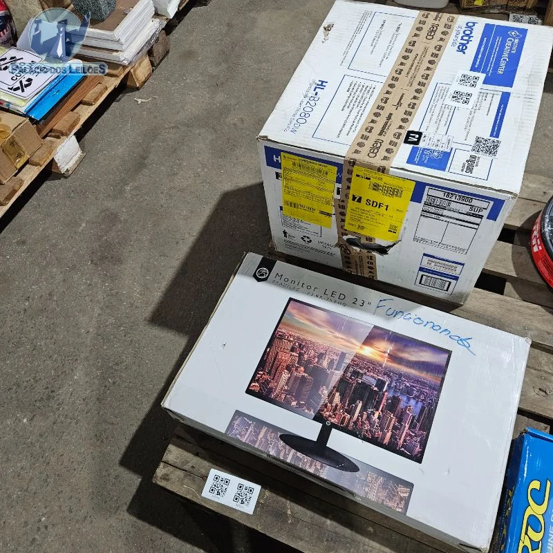 01 monitor LED BrazilPC 23WR 75 FHD, 23 polegadas, entrada de 110 a 240 V, na cor preta. 01 impressora laser monocromática Brother HL B2080DW, 127 V, com...