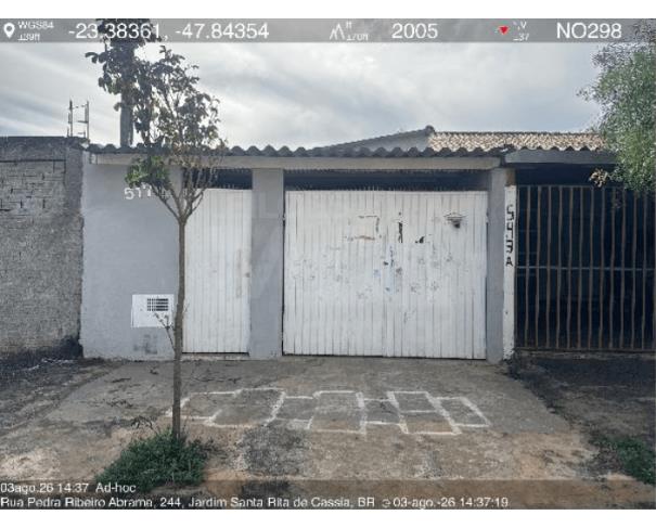 Tatuí/sp — casa com 109,32m², 2 quartos, 1 vaga na garagem (f8444432055577) casas em leilão | mgl leilões
